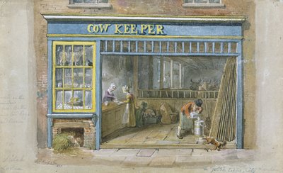 Cow Keeper, 1825 by George Snr Scharf